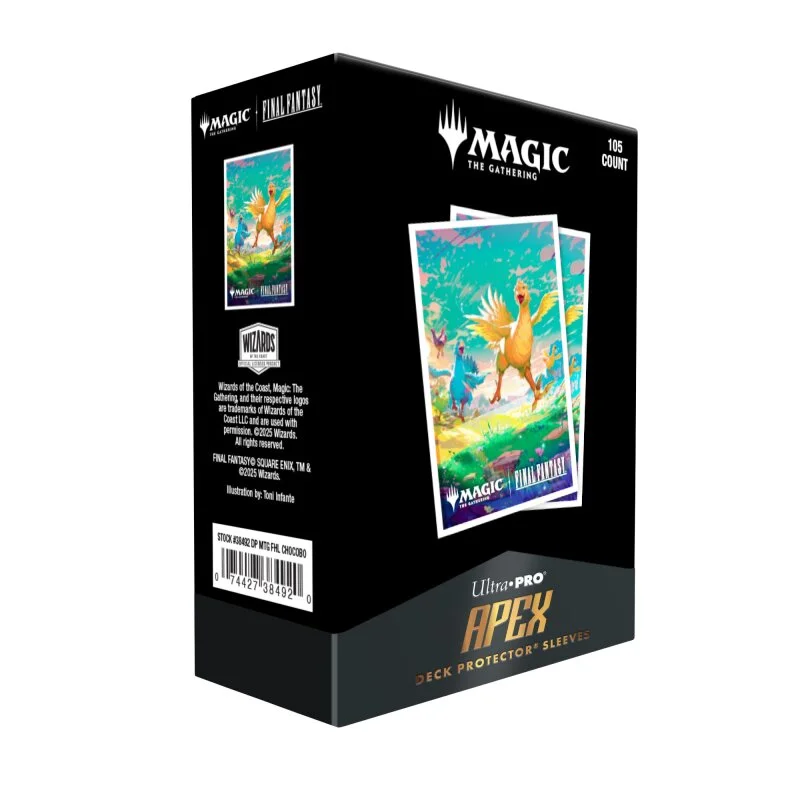 Ultra Pro - Final Fantasy Magic The Gathering 105ct APEX Deck Protector Sleeves - Chocobo